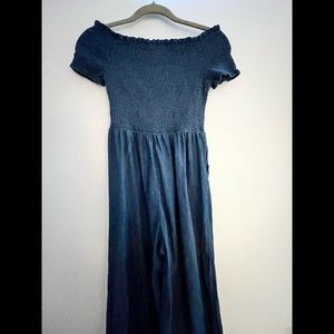 CUTE BLUE RAIN BLUE JUMPSUIT